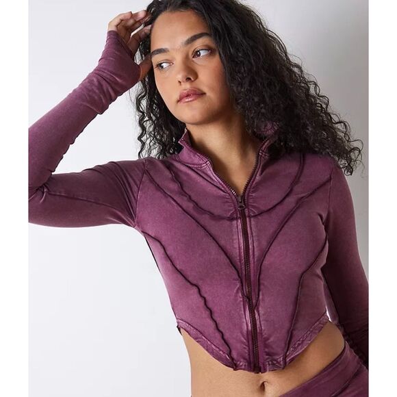 Urban Outfitters Tops - Urban Outfitters Out From Under Harper Corset Zip Up Jacket